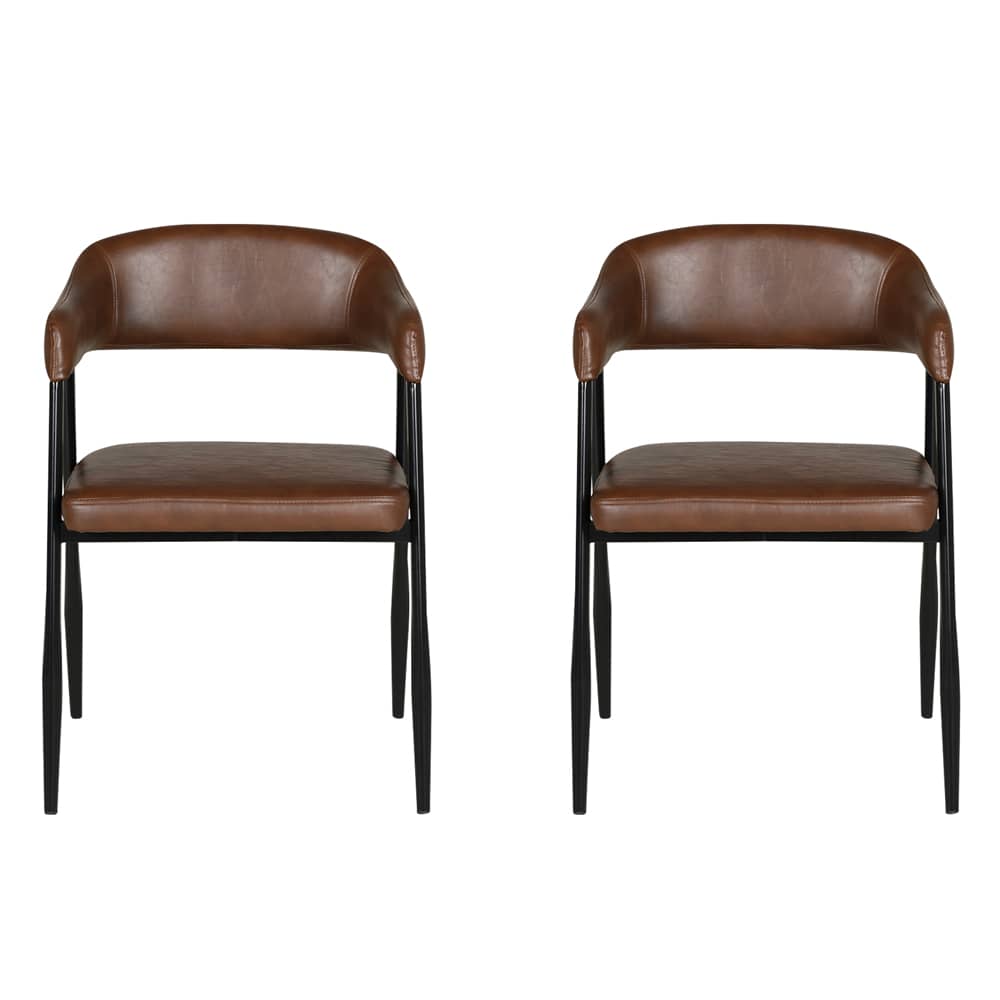 Chaise de salle à manger Winston brune Pqt/2 VERTUO