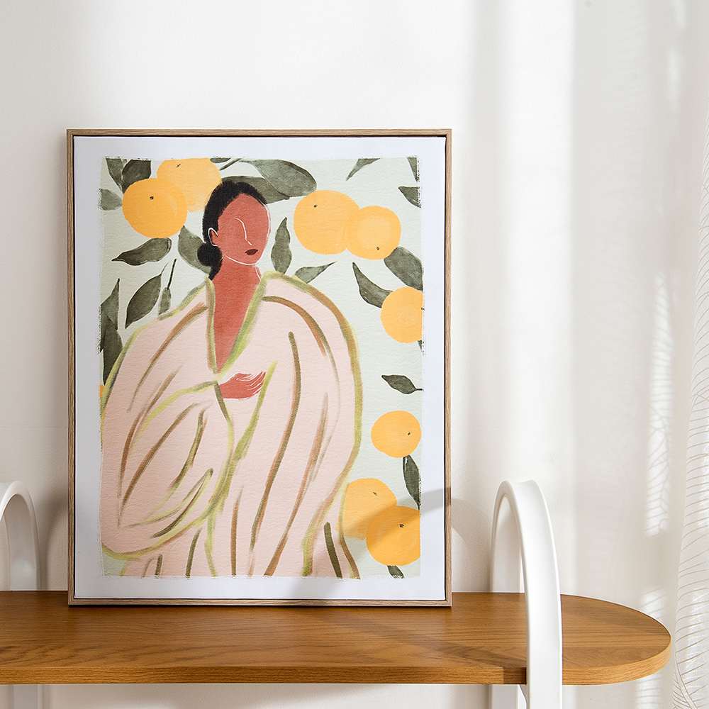 Reproduction sur toile Citrons 15 3/4 po x 19 5/8 po VERTUO