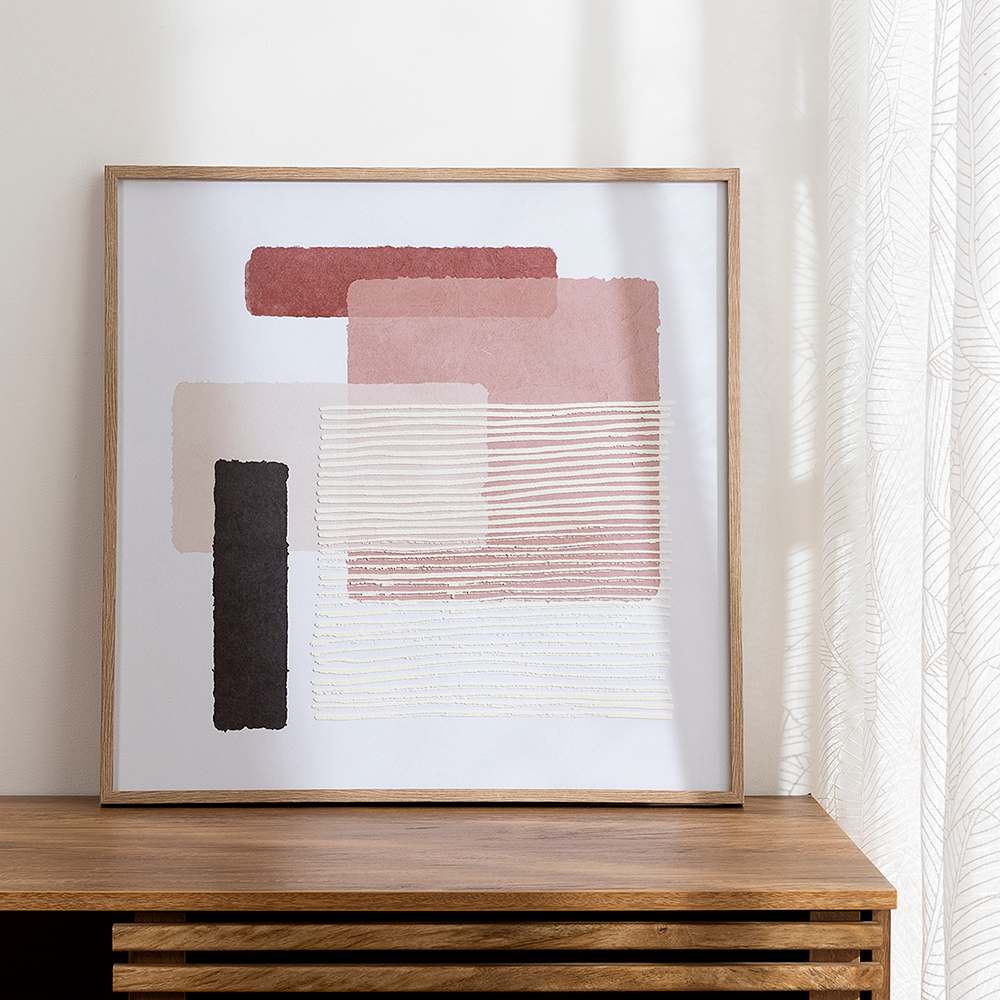 VERTUO Canvas Reproduction Modern Rectangles 23 5/8 in. x 23 5/8 in.