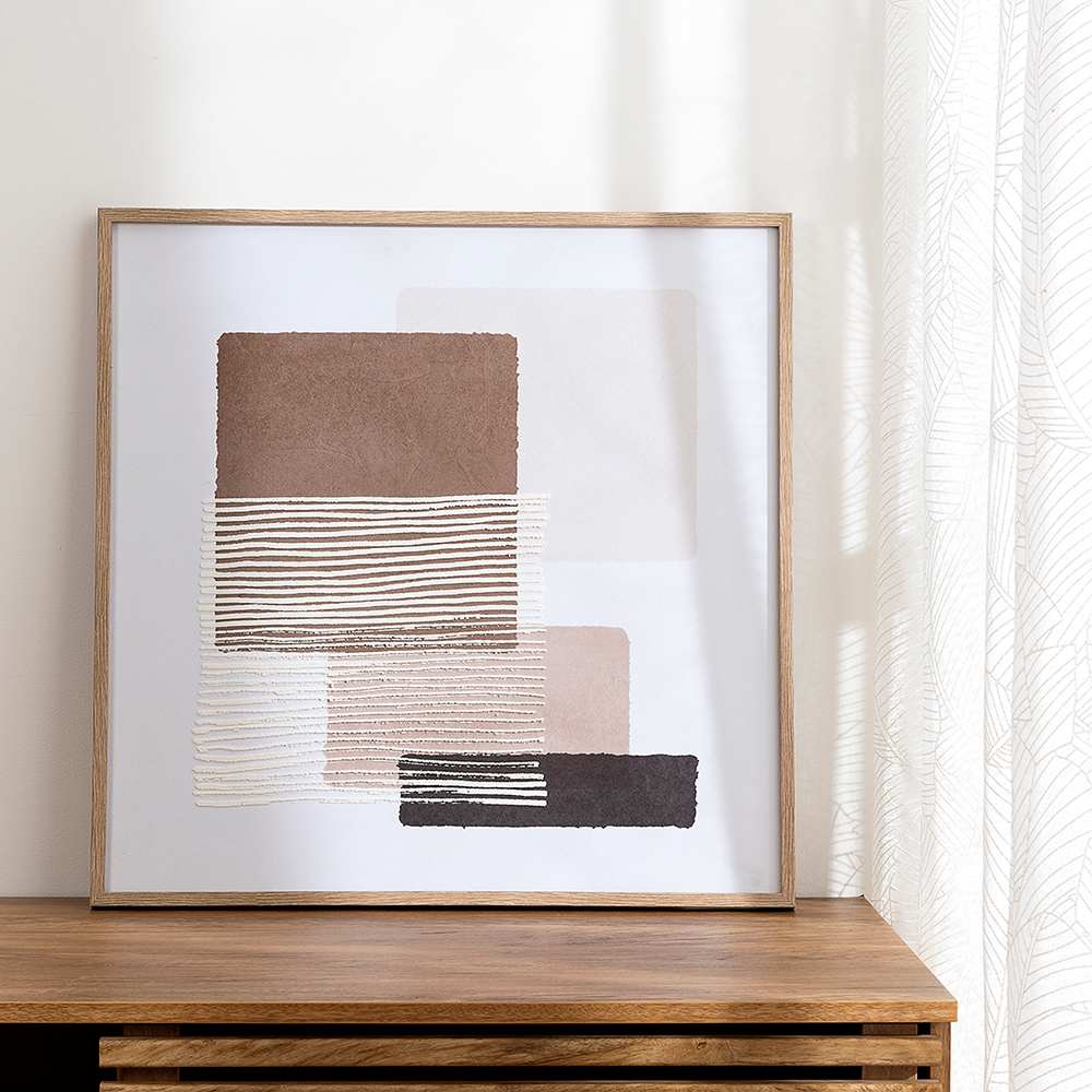 Reproduction sur toile Rectangles modernes 23 5/8 po x 23 5/8 po VERTUO