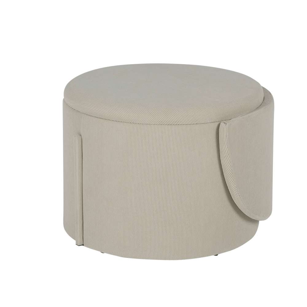 Pouf 3 en 1 avec rangement beige VERTUO