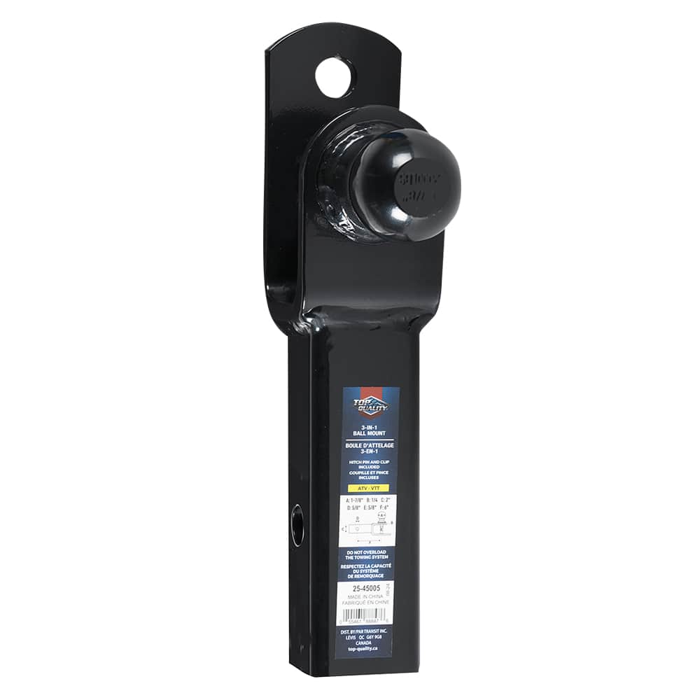 Ensemble de remorquage 3-en-1 pour VTT 1 7/8 po