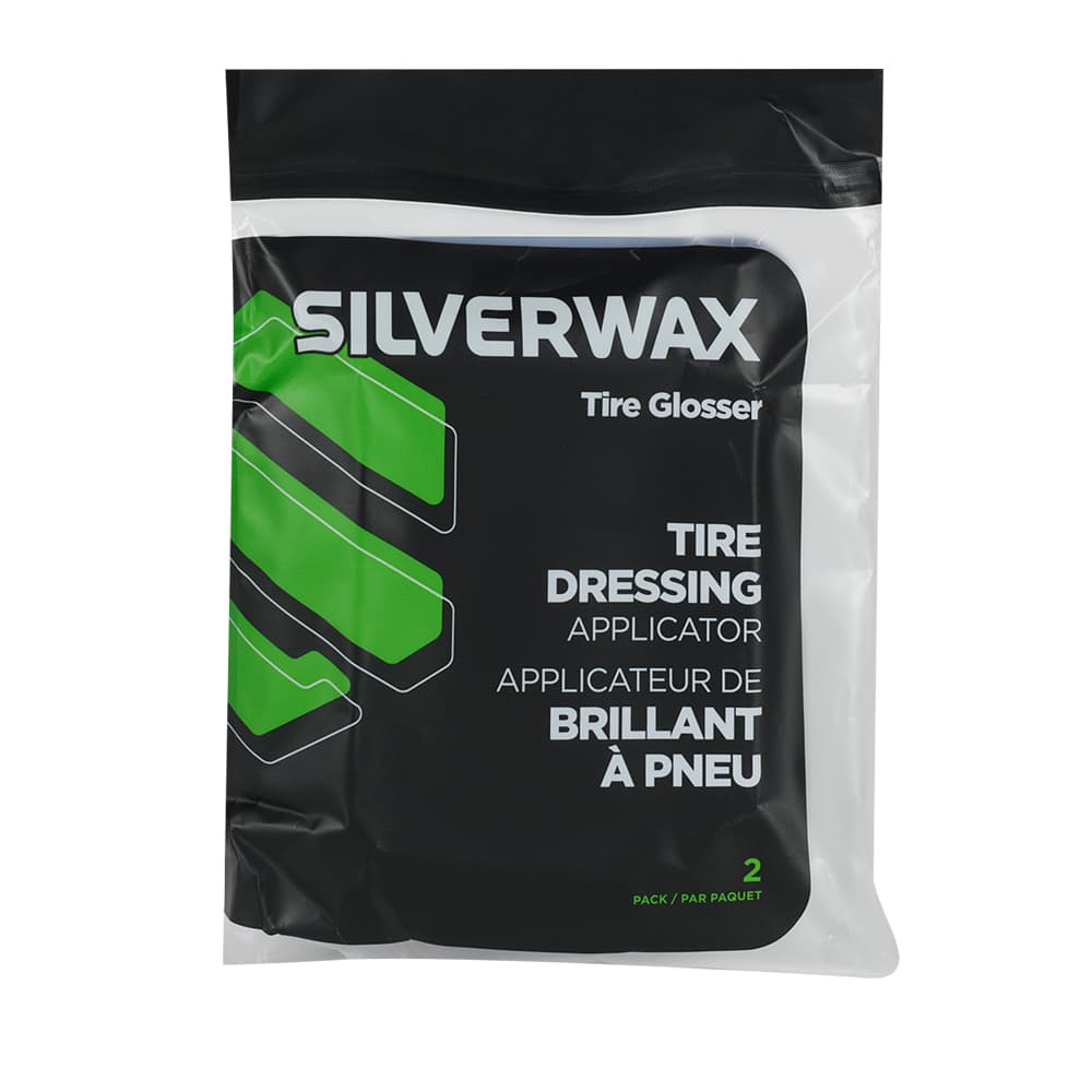 Applicateur de brillant à pneu pour l'auto Pqt/2 SILVERWAX