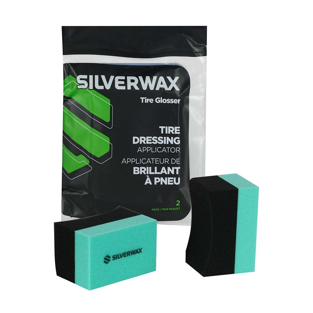 Applicateur de brillant à pneu pour l'auto Pqt/2 SILVERWAX