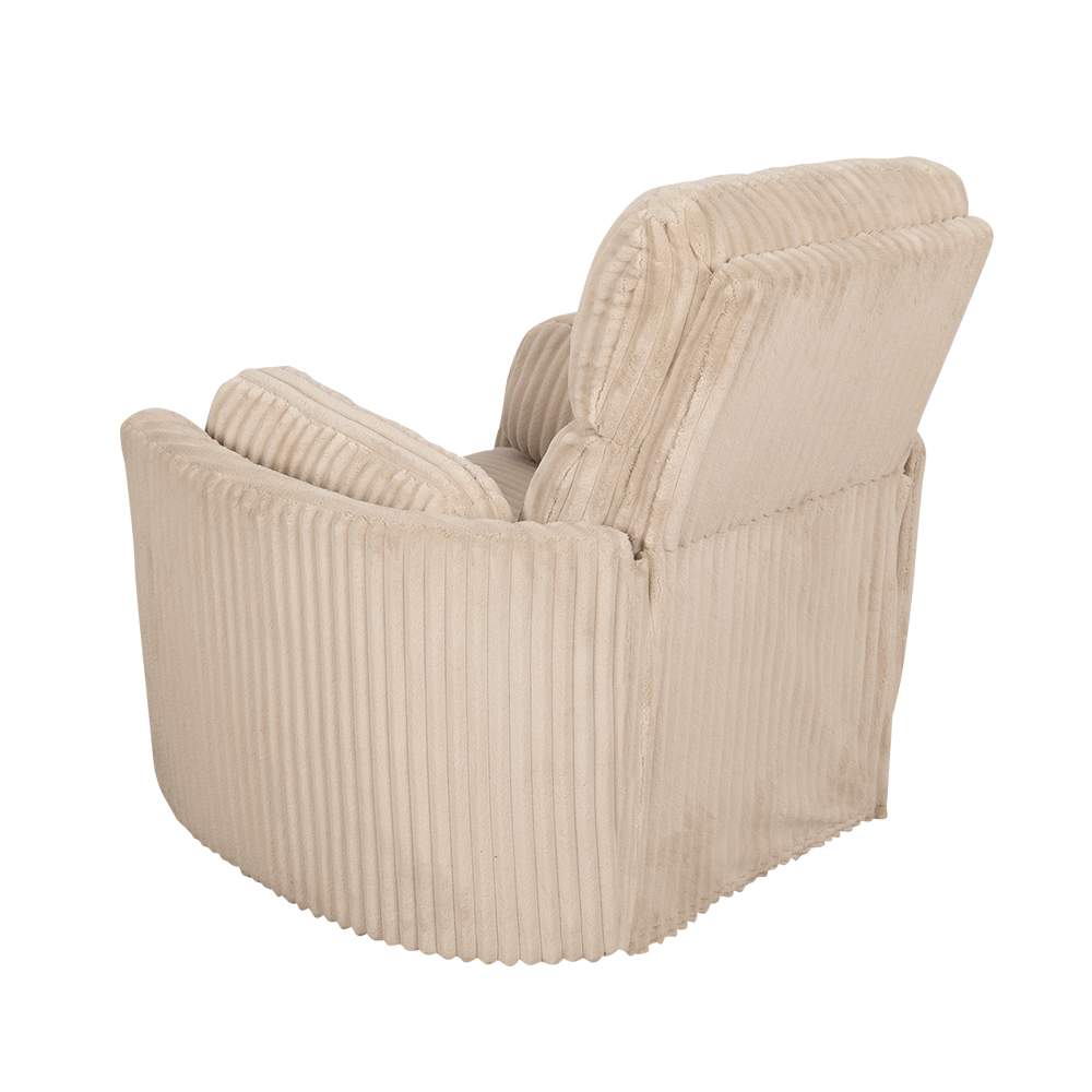 Fauteuil berçant et pivotant Huggy beige ASTELLA