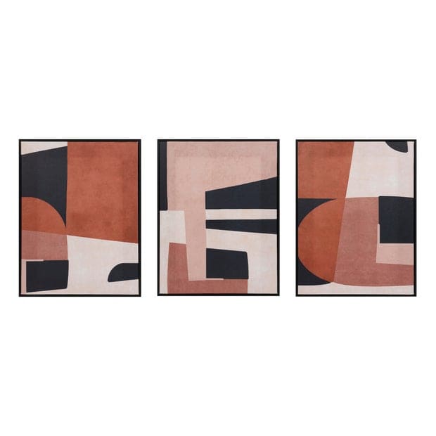 Ensemble de 3 reproductions Geometrico 11&nbsp;3/4&nbsp;po x 15 3/4 po ASTELLA