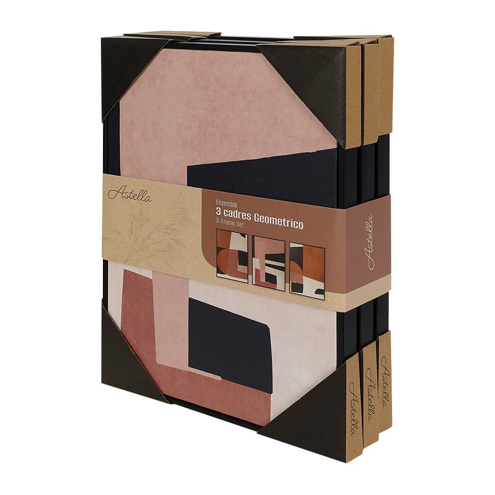 ASTELLA Set of 3 Reproductions Geometrico 11 3/4 in. X 15 3/4 in.