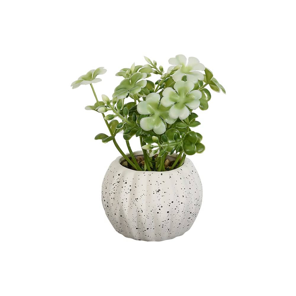 Plante artificielle avec pot en céramique blanc ASTELLA