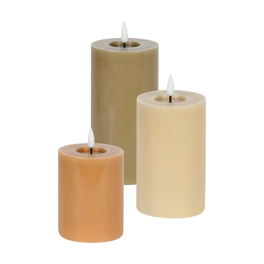 Ensemble de 3 bougies sans flamme à DEL ASTELLA