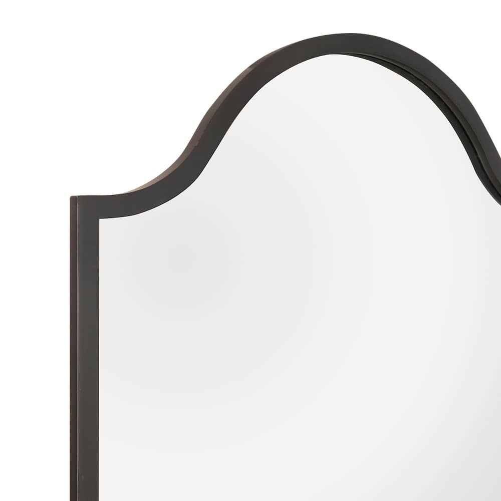 Miroir Overdale avec cadre en fibre de bois noir 24 po x  62 po