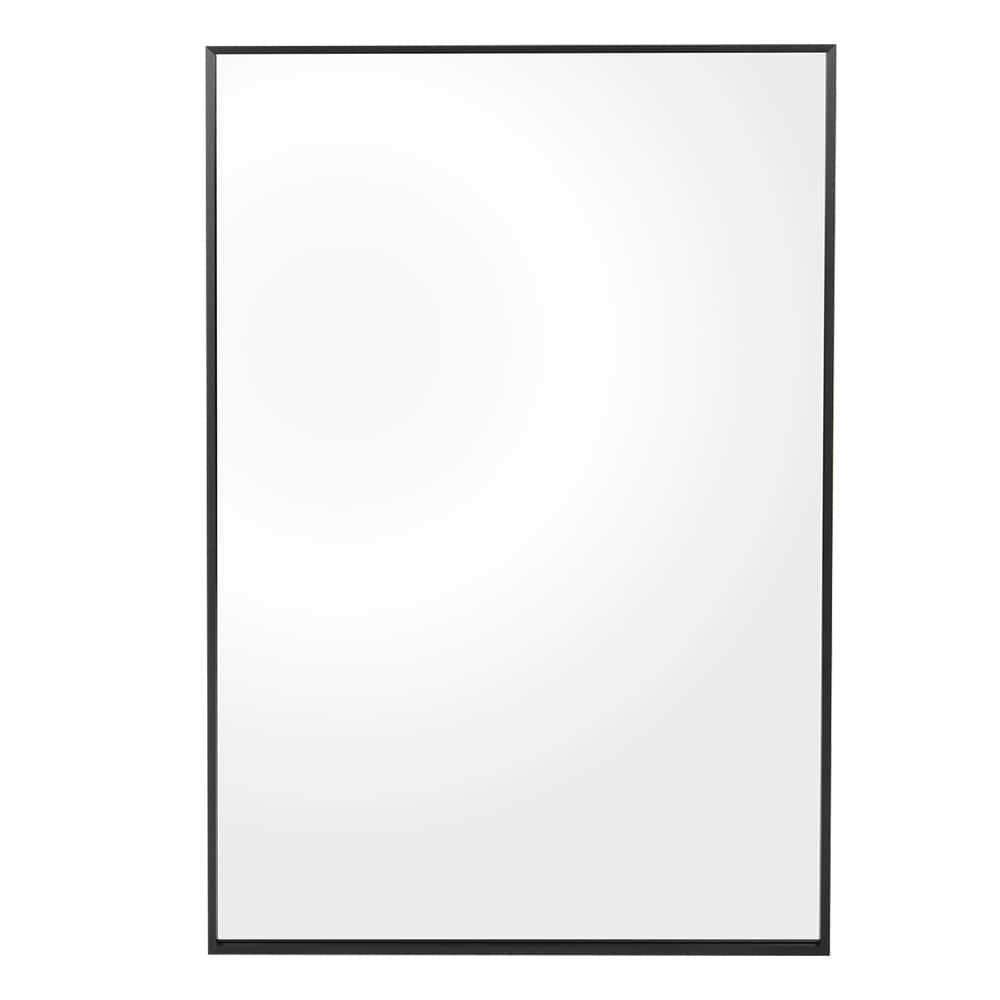 rectangular Mirror with Black Aluminum Frame 25 in. x 37 1/2 in.