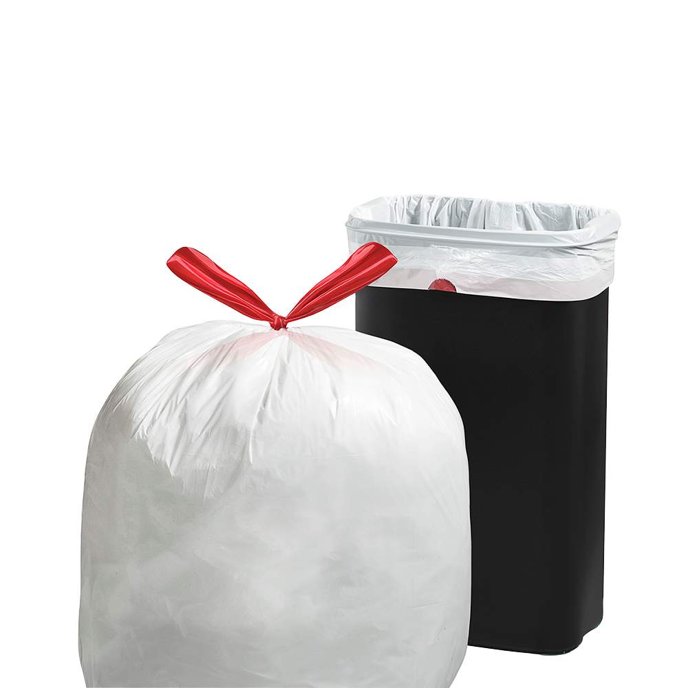 Sacs à ordures pour cuisine blancs 45 L Pqt/100 NEKTRA