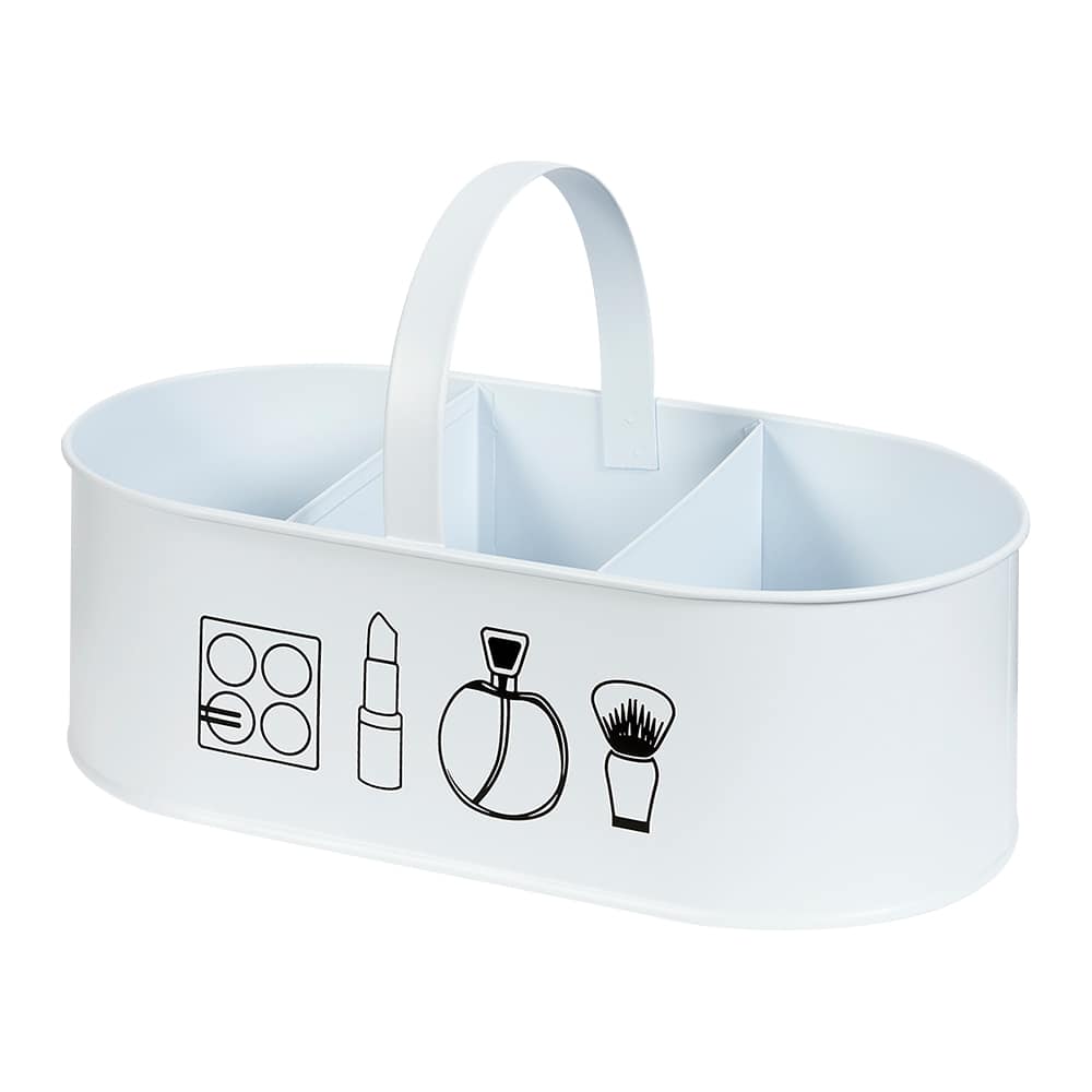 Panier de rangement en métal pour cosmétiques 9&nbsp;5/8&nbsp;po&nbsp;x&nbsp;5&nbsp;po TASSILI