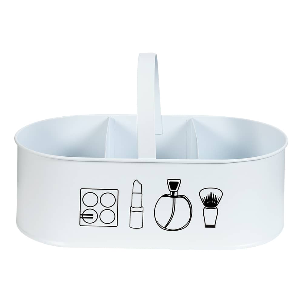 Panier de rangement en métal pour cosmétiques 9&nbsp;5/8&nbsp;po&nbsp;x&nbsp;5&nbsp;po TASSILI