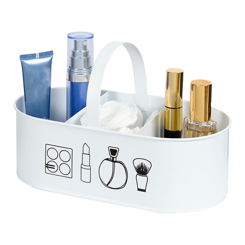 Panier de rangement en métal pour cosmétiques 9&nbsp;5/8&nbsp;po&nbsp;x&nbsp;5&nbsp;po TASSILI