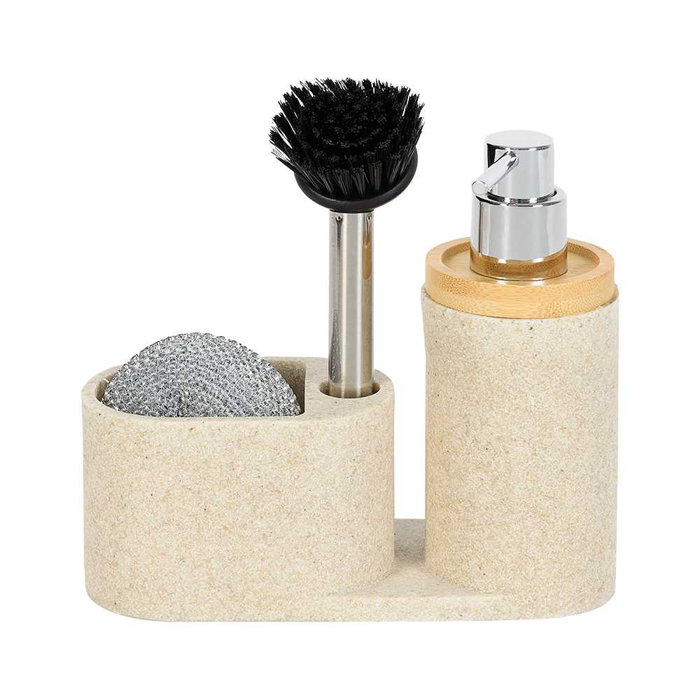 Ensemble d'accessoires de vaisselle beige