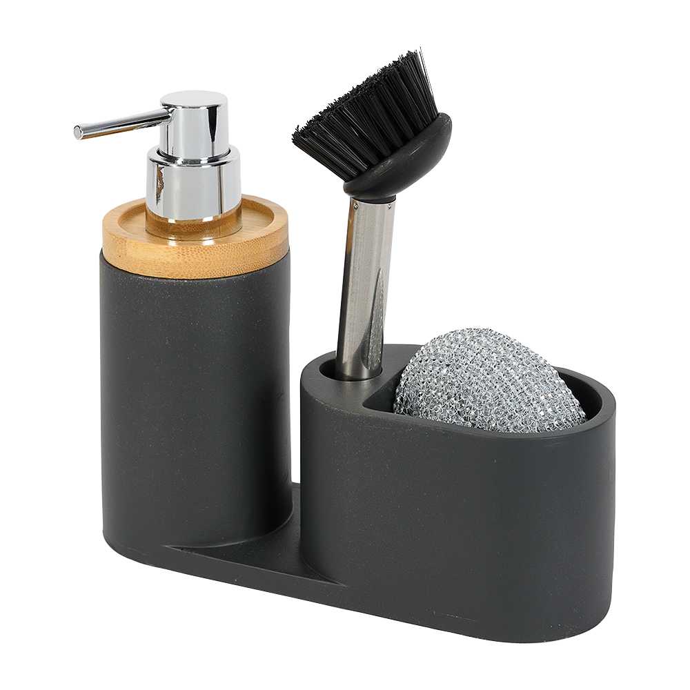 Ensemble d'accessoires de vaisselle gris