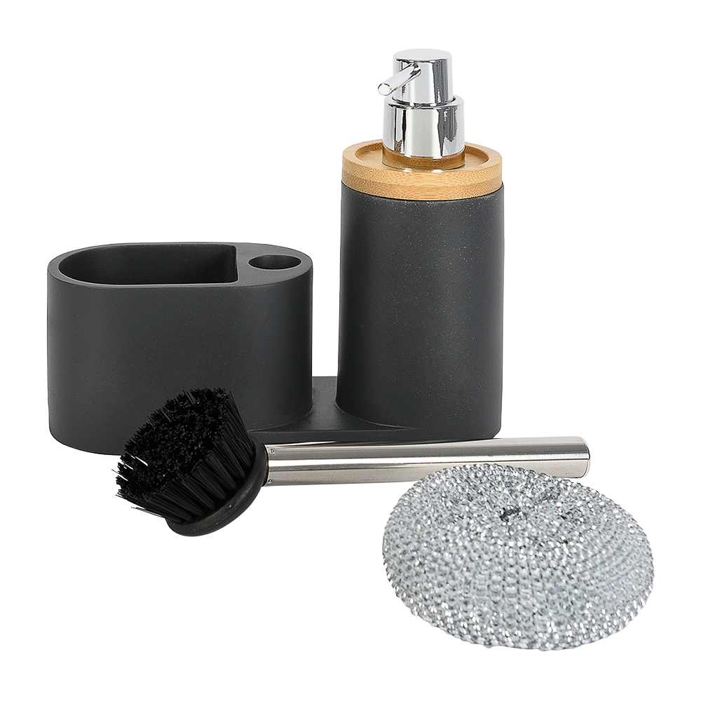 Ensemble d'accessoires de vaisselle gris