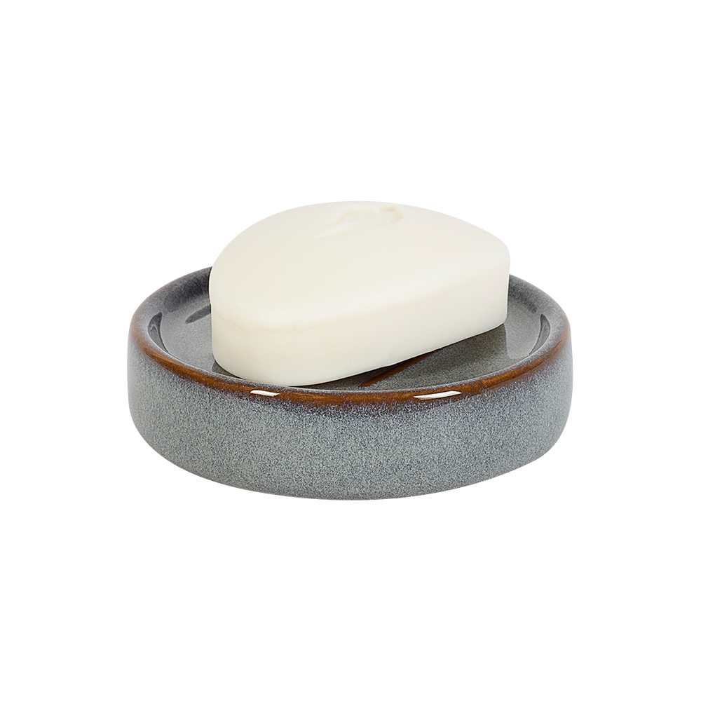 TASSILI Bronze Effect Stoneware Soap Dish
