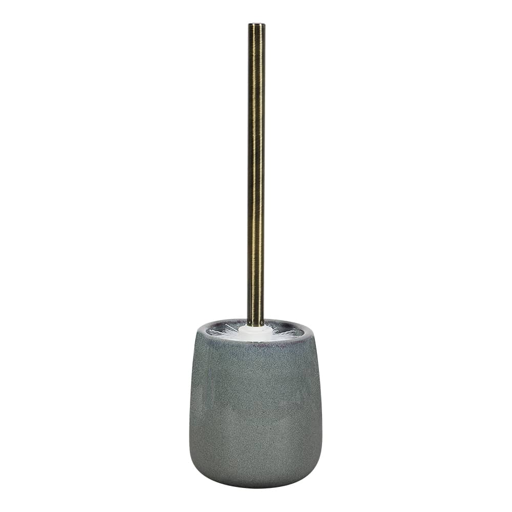 TASSILI Bronze Effect Stoneware Toilet Brush Holder
