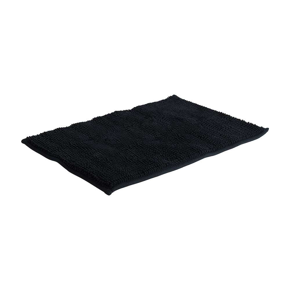 Tapis chenille noir 23&nbsp;5/8&nbsp;po&nbsp;x&nbsp;15&nbsp;3/4&nbsp;po