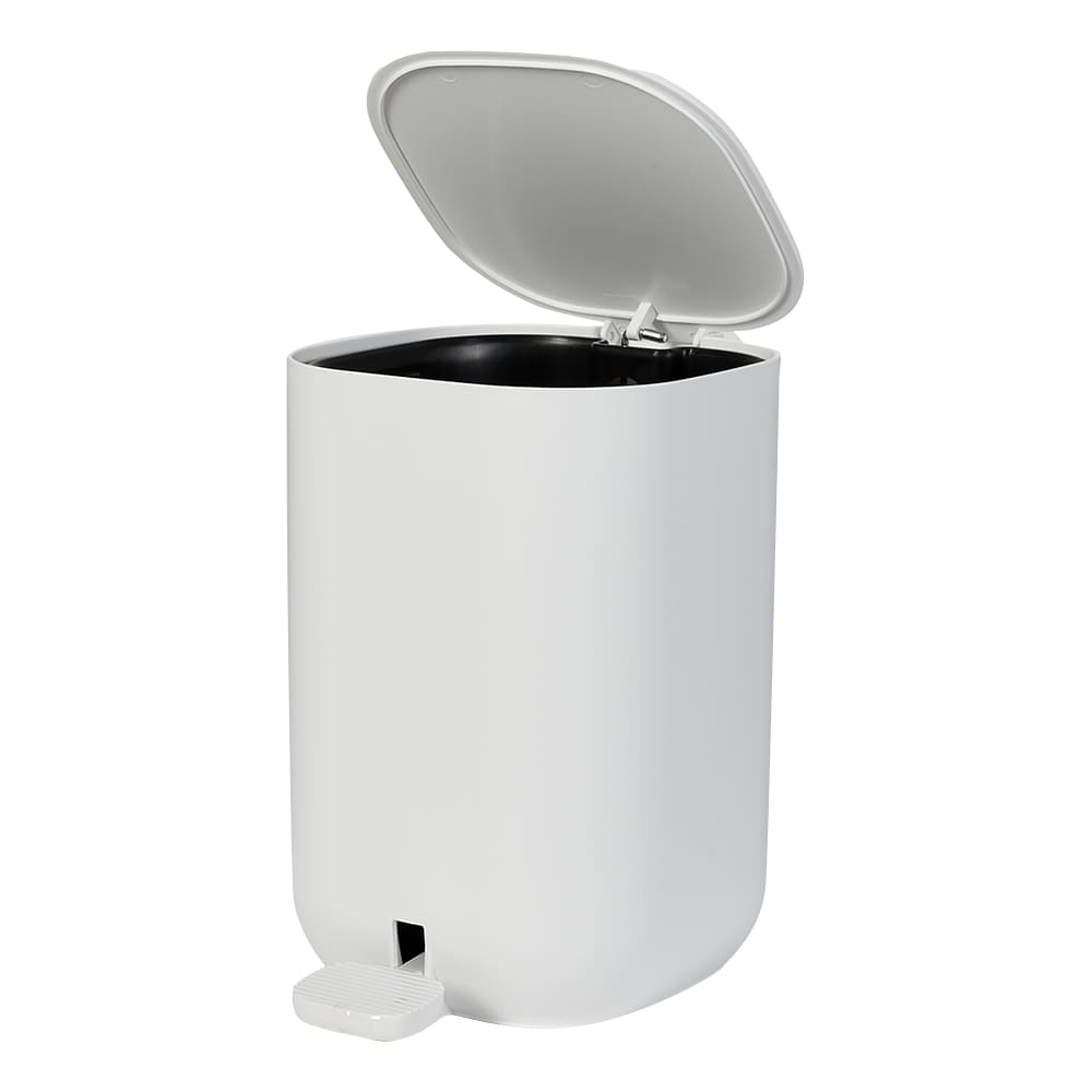 Poubelle à pédale blanche 3 L TASSILI