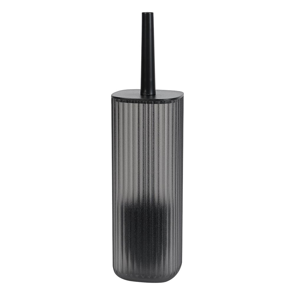 Brosse de toilette avec support en plastique fumé TASSILI