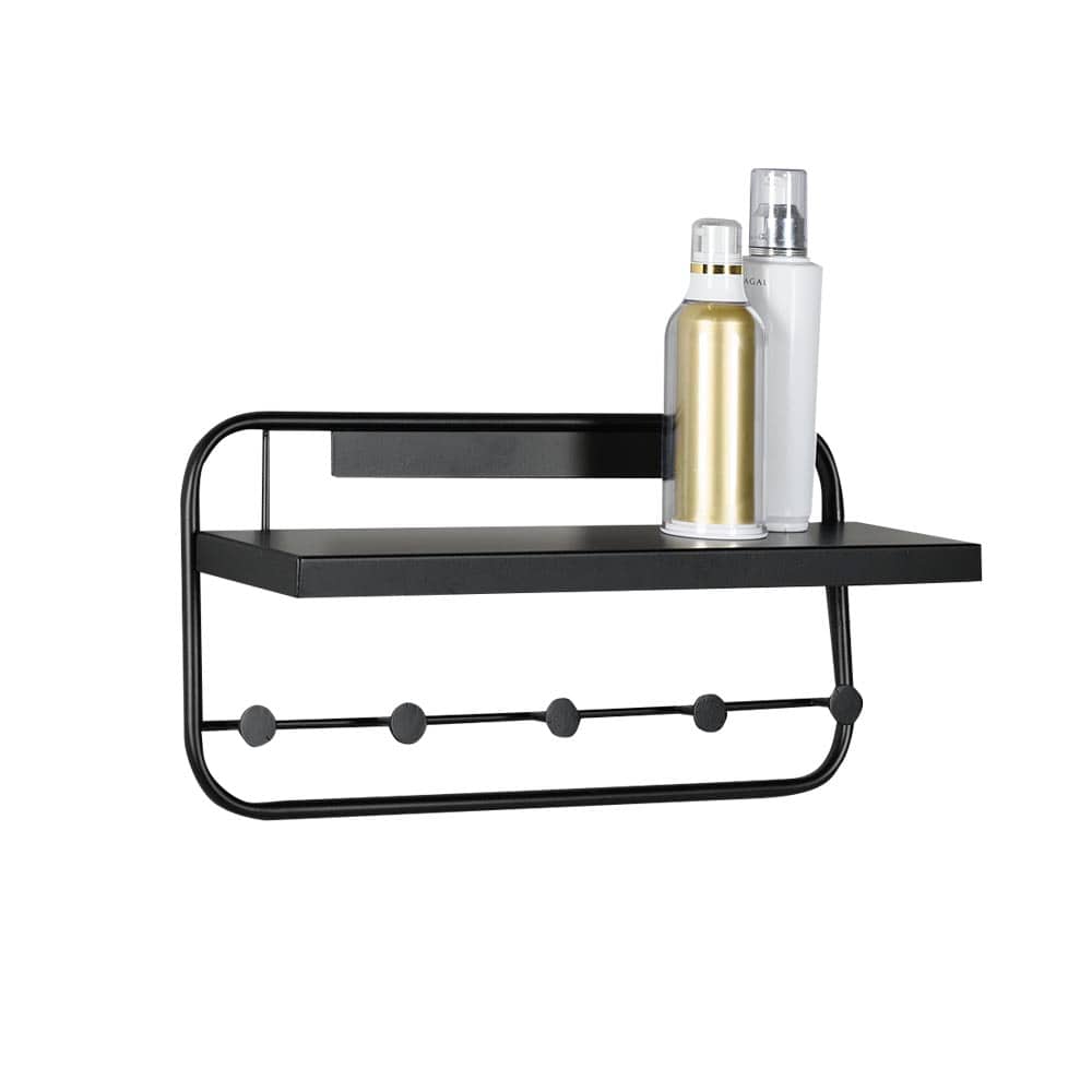 WALL-MOUNTED FIVE HOOK SHELF