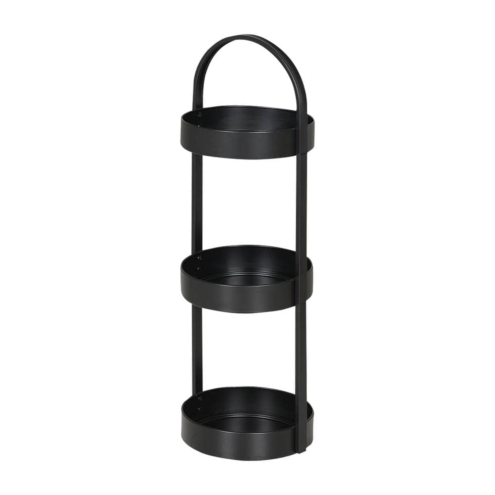 TASSILI Black 3-Tier Shelving Unit