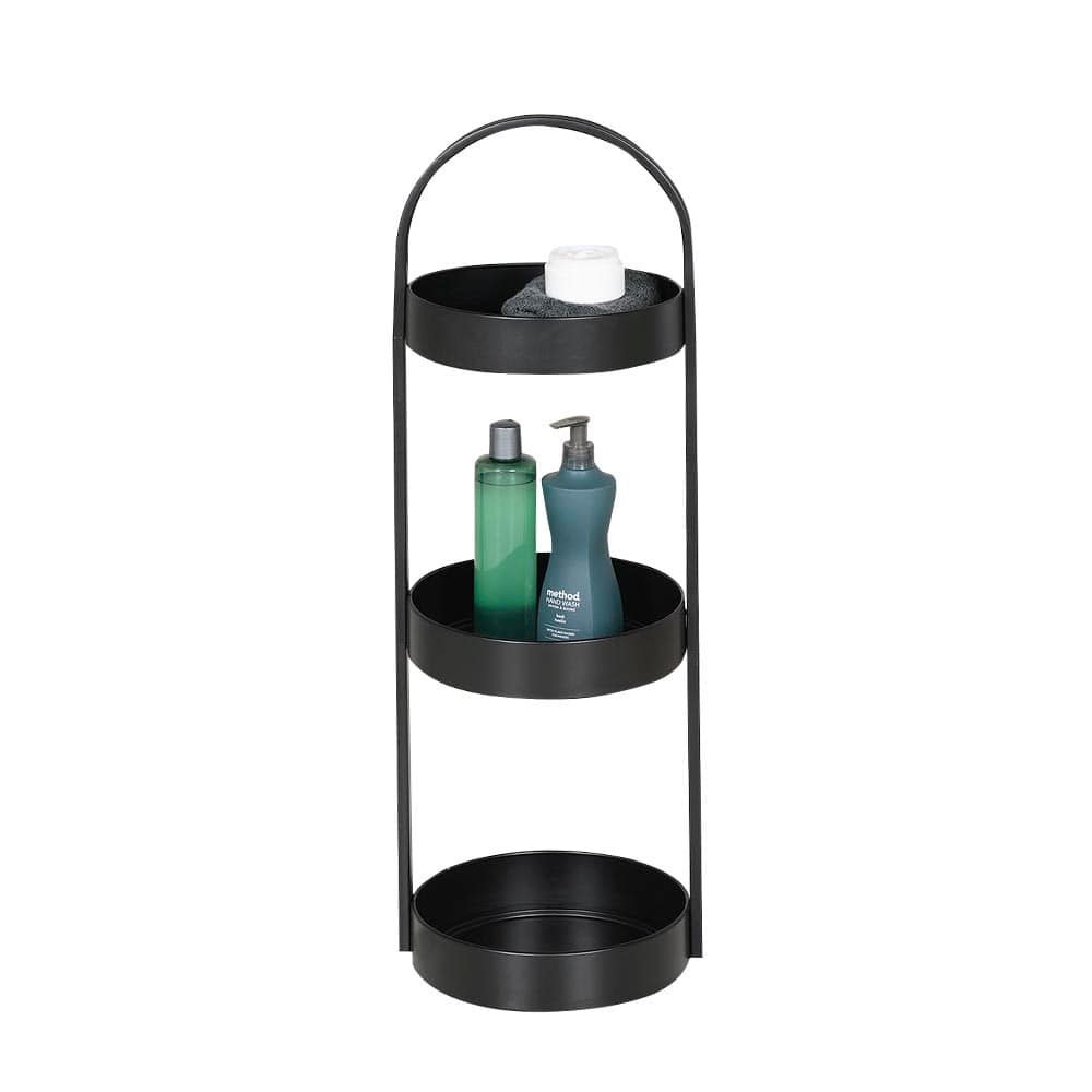 TASSILI Black 3-Tier Shelving Unit