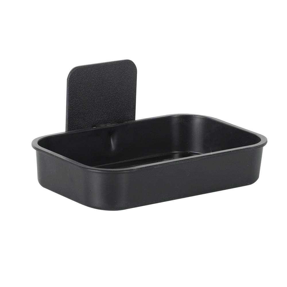 Porte-savon adhésif noir