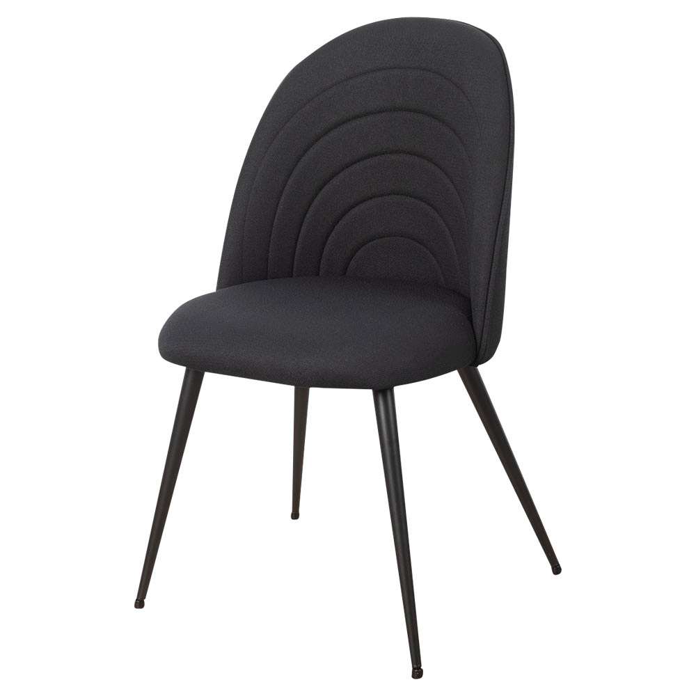 Chaise de salle à manger Alto noire ASTELLA
