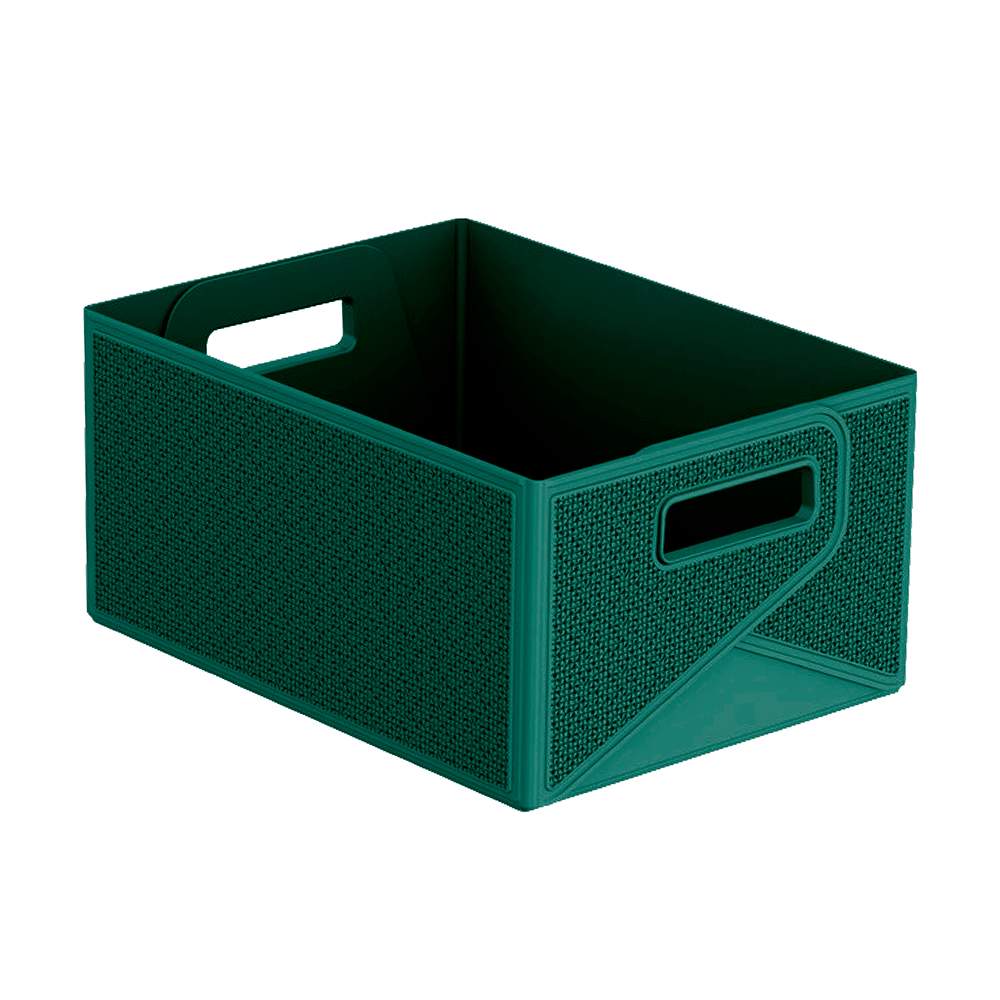 Bac de rangement pliable vert 11 L