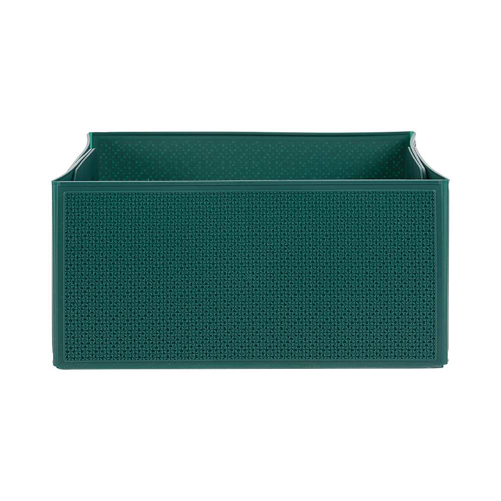 Bac de rangement pliable vert 11 L