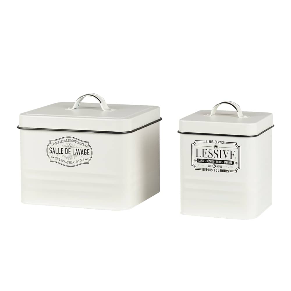 Ensemble de 2 boîtes pour salle de lavage