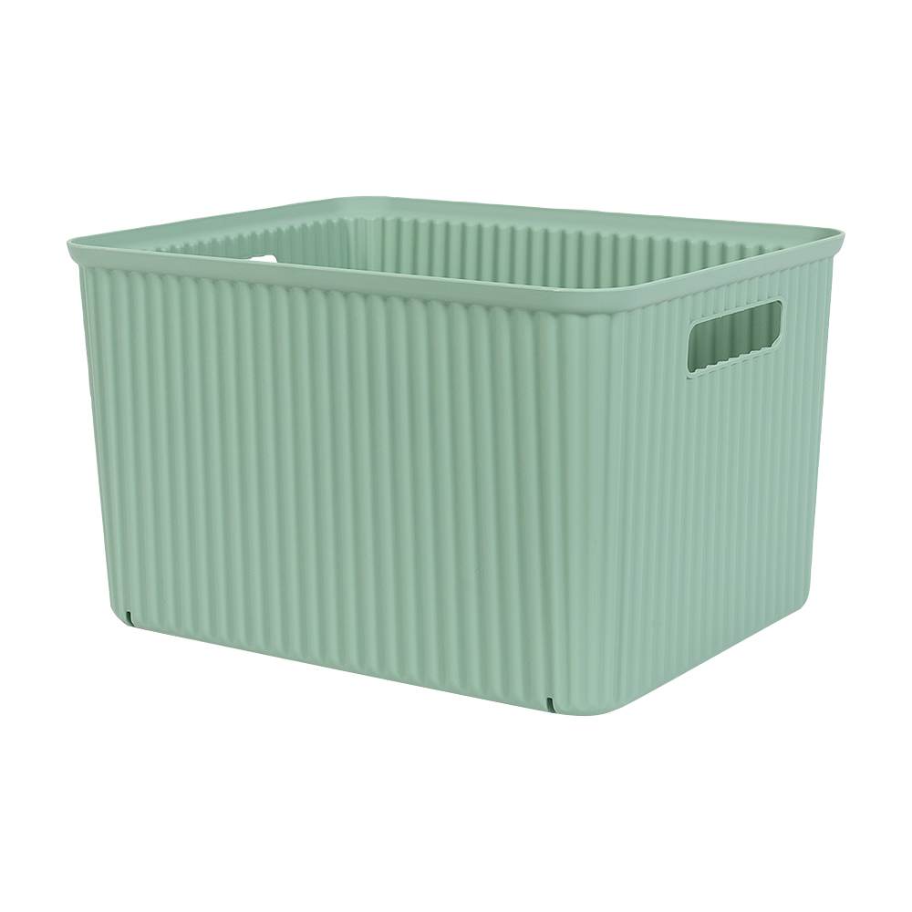 Bac de rangement en plastique sauge 18 L