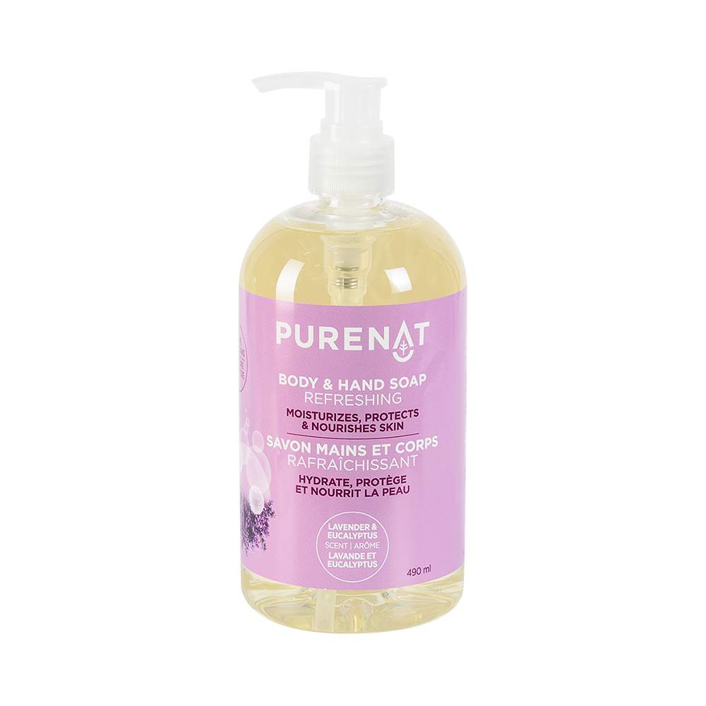 Savon à mains & corps Purenat 490&nbsp;ml