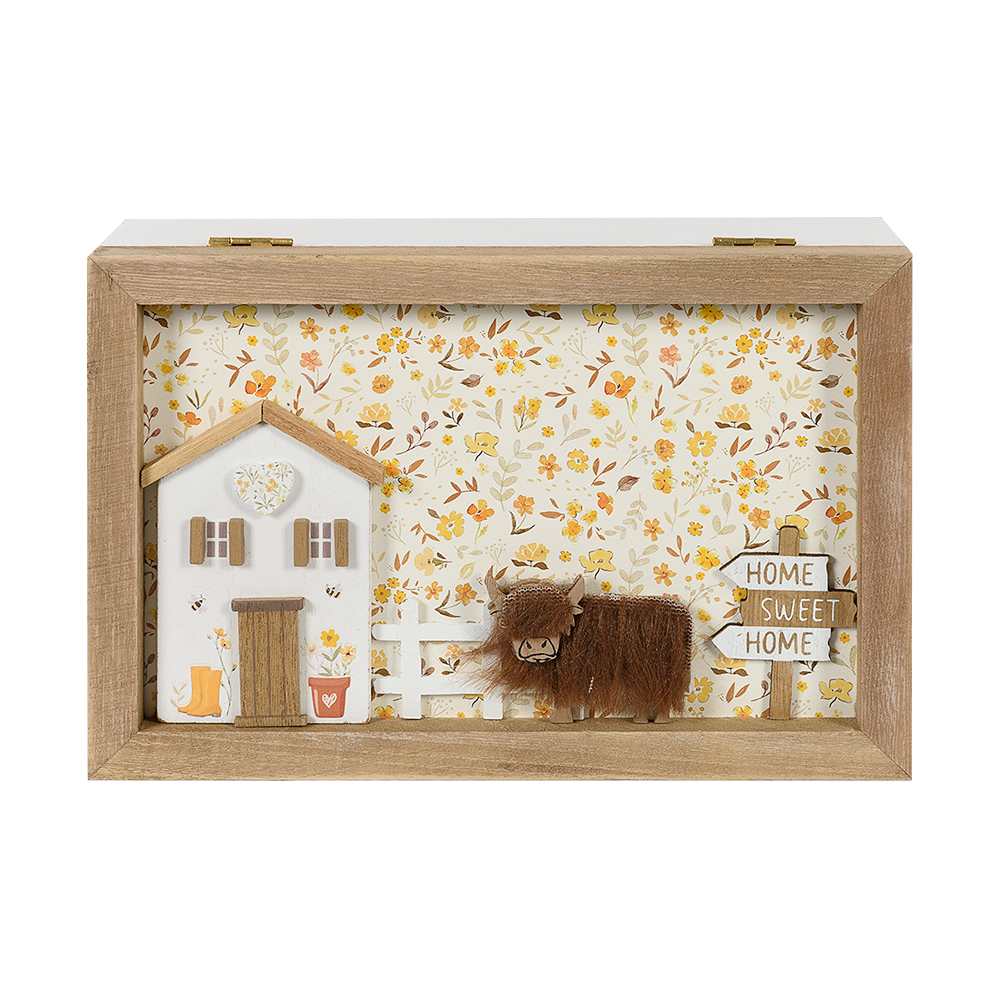 Boîte de décorative vache
