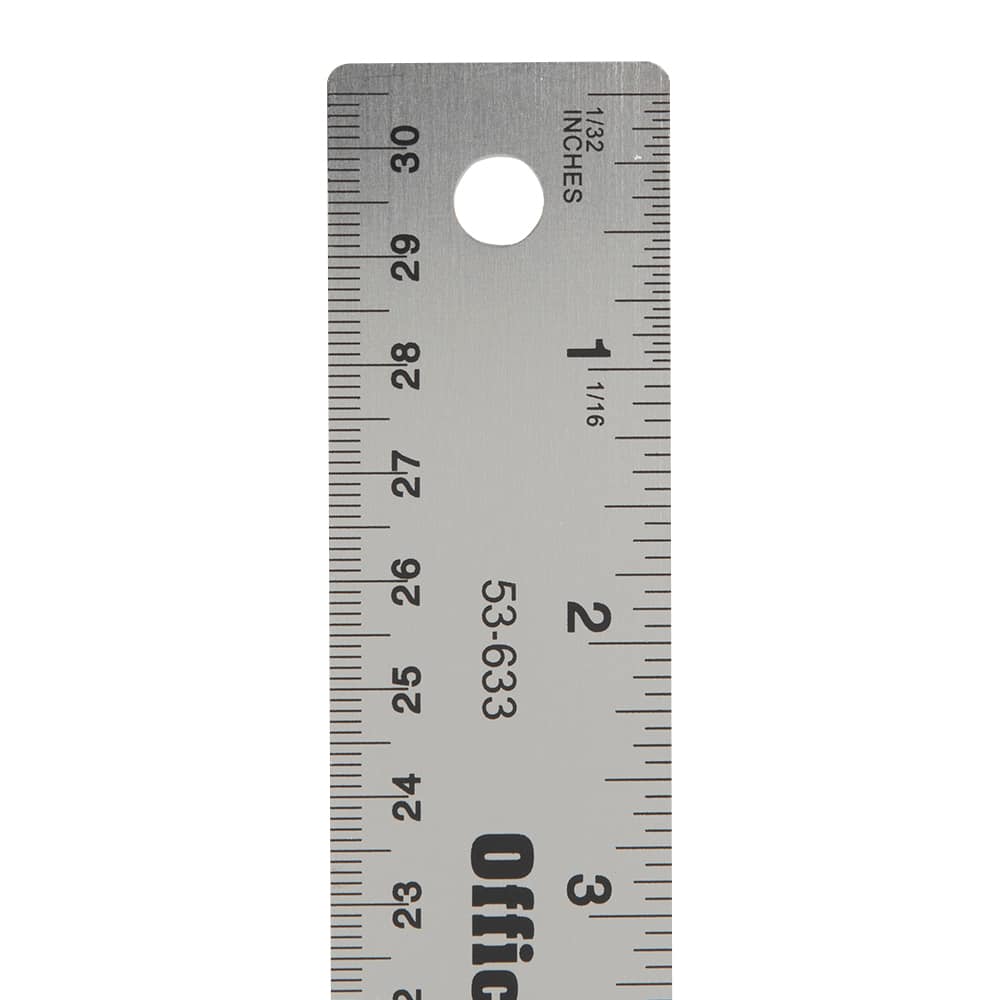 Règle en acier inoxydable 12 po