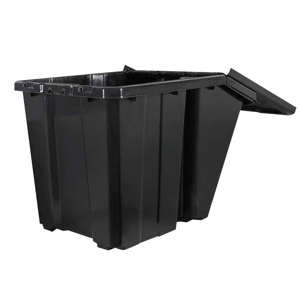 Bac empilable noir 60 L