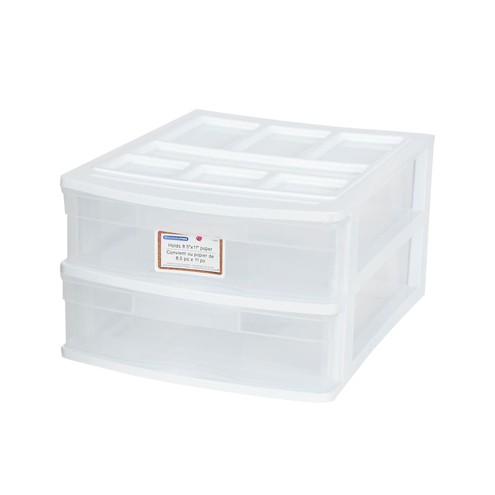 Organisateur de bureau à 2 tiroirs