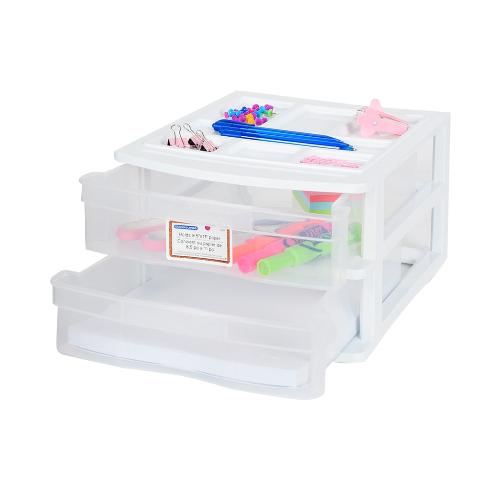 Organisateur de bureau à 2 tiroirs