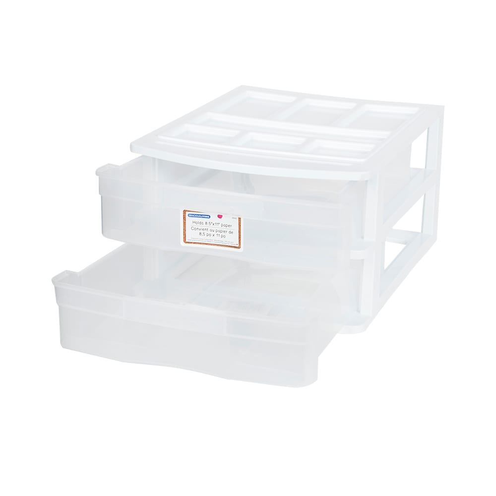 Organisateur de bureau à 2 tiroirs