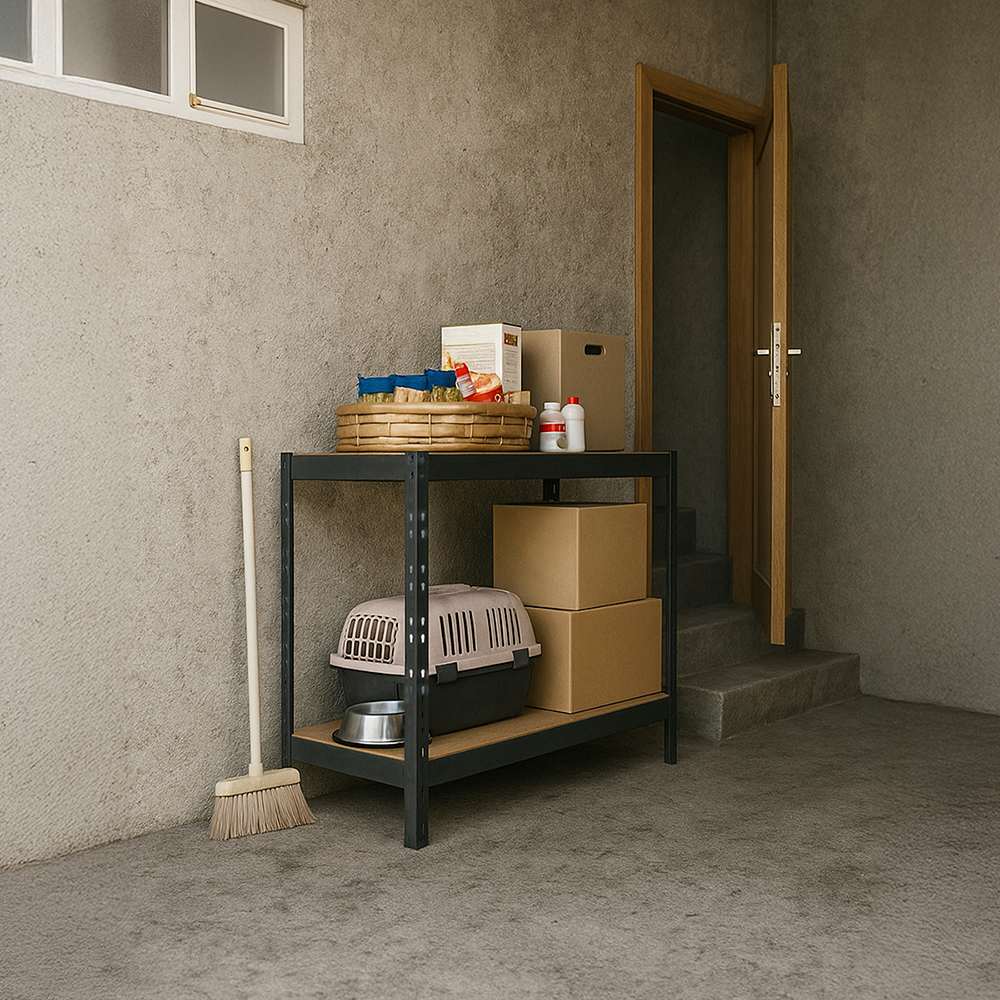 Étagère robuste 2 tablettes 47 po x 18 po x 35 po