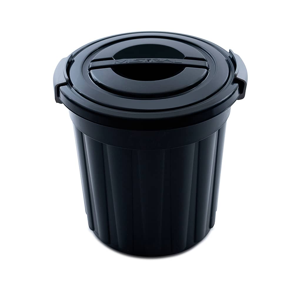 MISTRAL All-Purpose Trash Bin Black 24 L