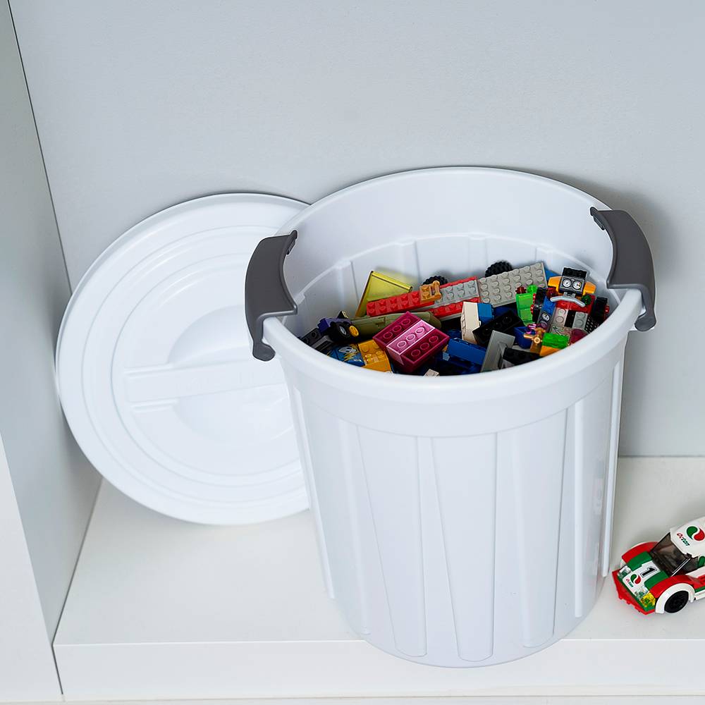 Poubelle tout usage blanche 10 L MISTRAL