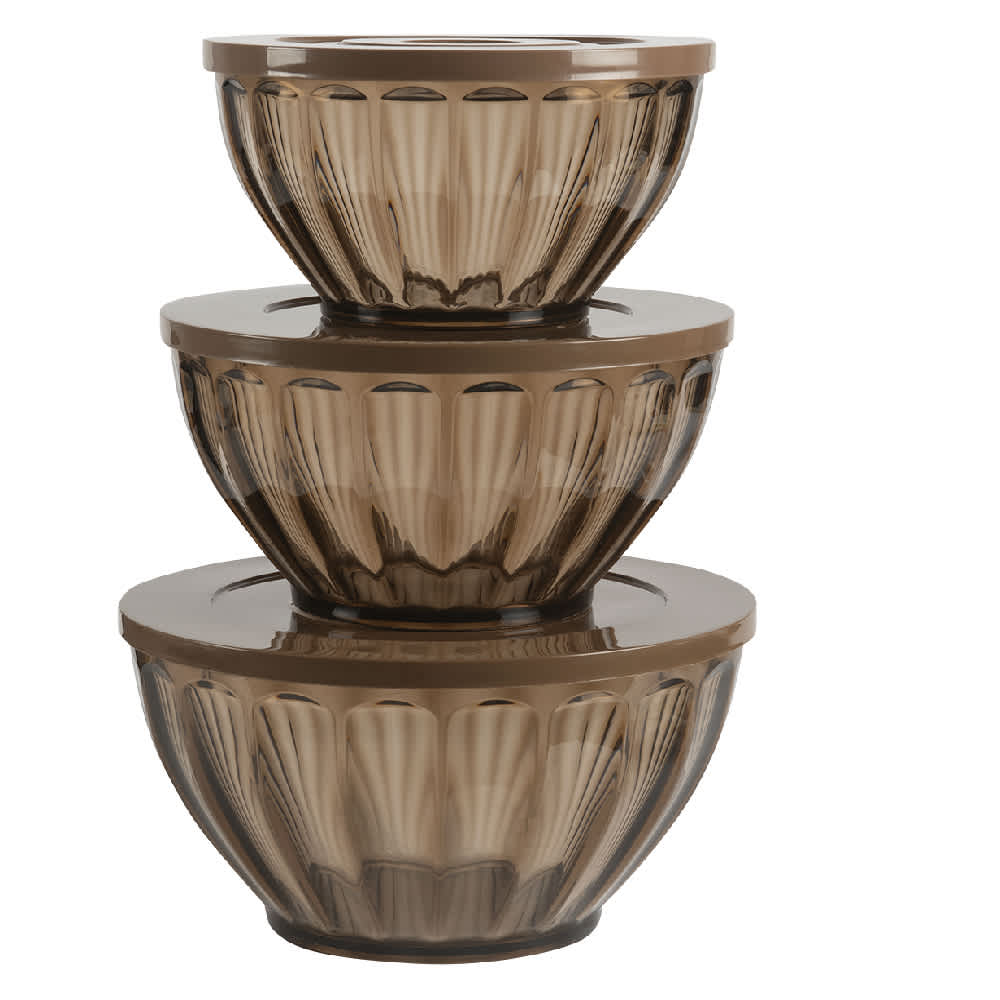 Bols à salade Brun Ens/3