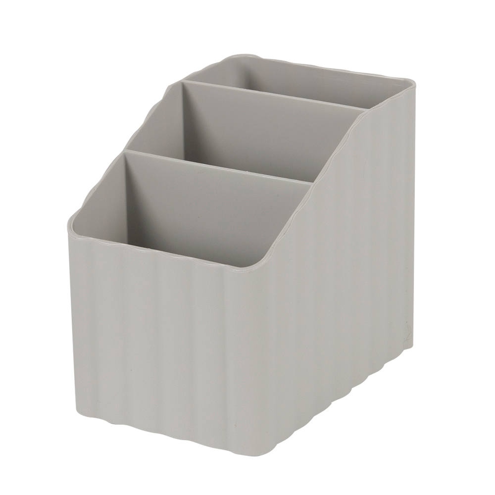 Range-tout de bureau en plastique gris