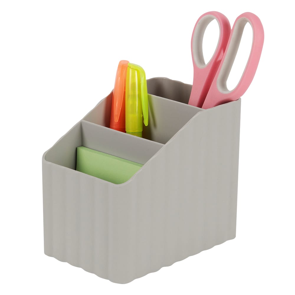 Desktop Organizer Grey Plastic