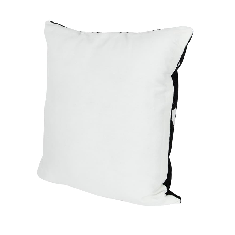 ASTELLA Black and White Flowers Cushion 17 3/4 in. x 17 3/4 in.